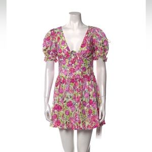 For Love & Lemons floral mini summer dress